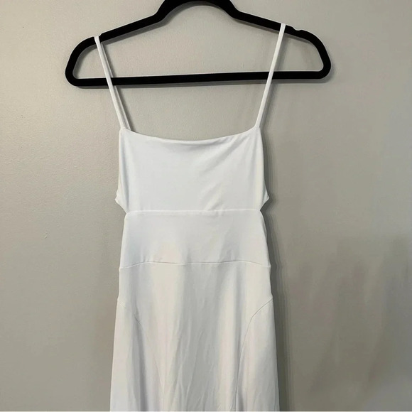 NWT Susana Monaco Spaghetti Strap Cut Out Back Hi Low Maxi Dress in Sugar Sz XS - Picture 4 of 9